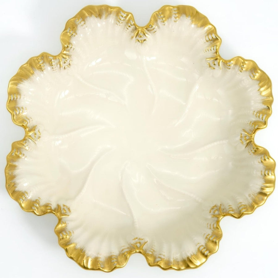 Lenox “Gold Leaf” Oyster Plate