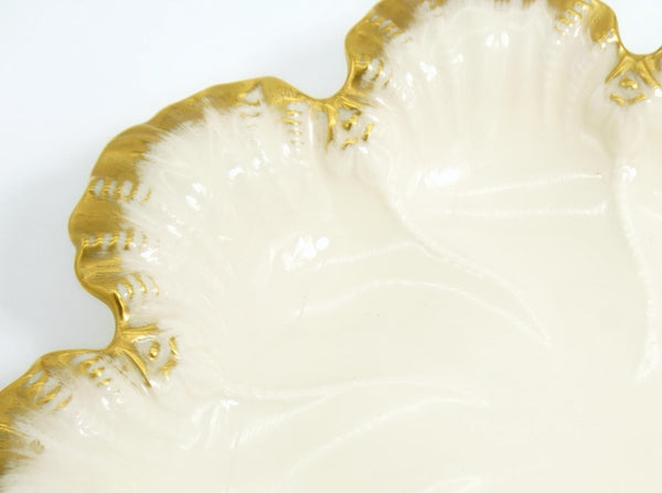 Lenox 1960s Lenox Vintage Oyster Plate Bone China Coastal Tableware Beach House Decor Ceramic Wall Hanging Art for Gift Fruit Bowl Center Piece - Oyster Plate ClassyTea