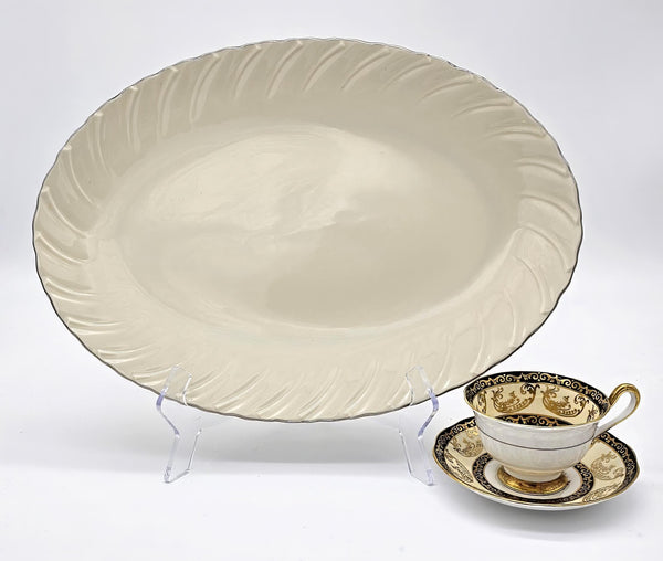 Lenox Lenox "Weatherly" 16" Oval Serving Platter - Serving Platter ClassyTea