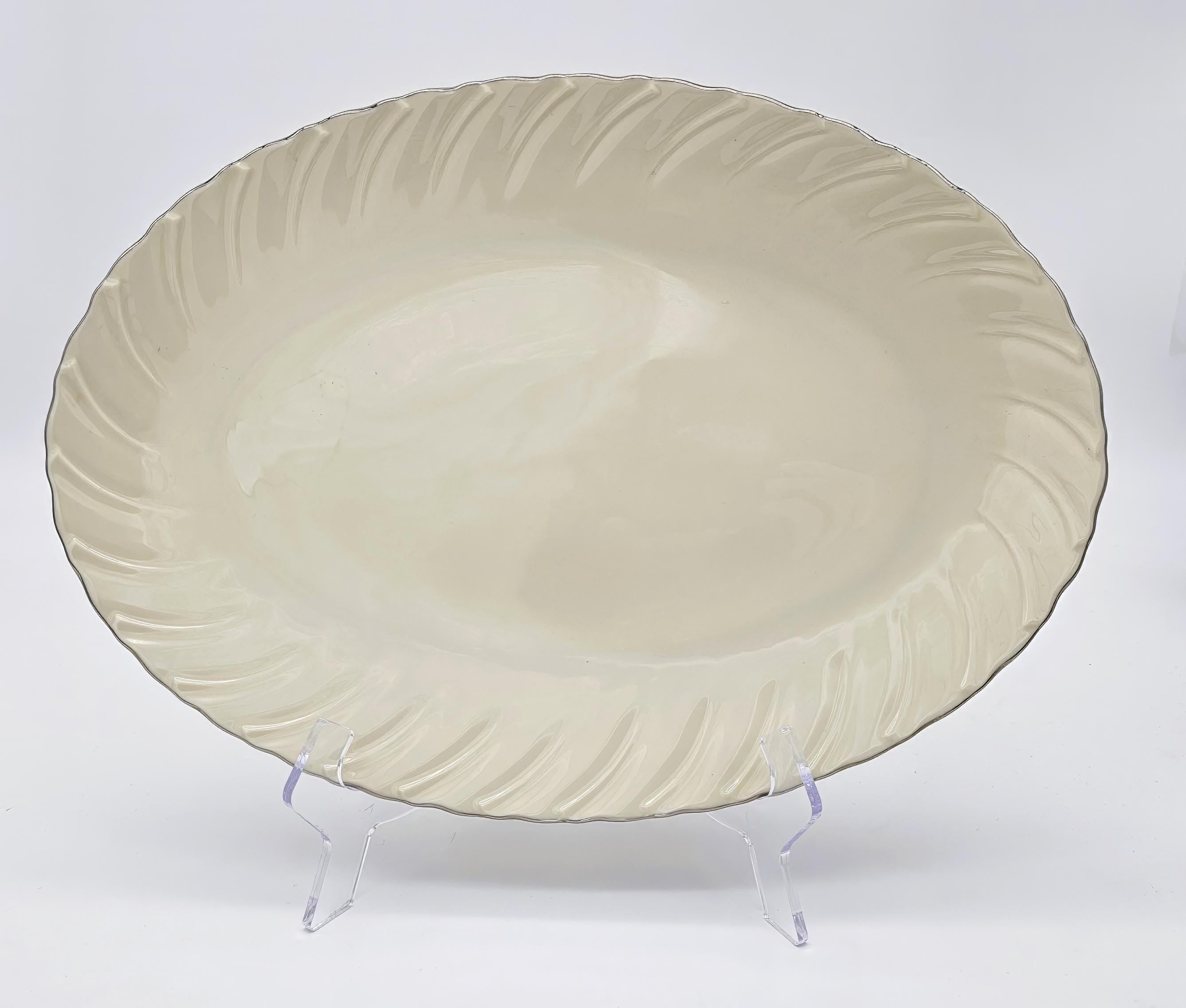 Lenox Lenox "Weatherly" 16" Oval Serving Platter - Serving Platter ClassyTea