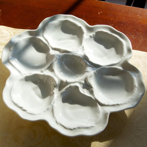 Limoges 1950s French Oyster Plate Limoges French Country Coastal Tableware Beach House Decor French Earthenware Ceramic Wall Hanging Art for Gift - Oyster Plate ClassyTea