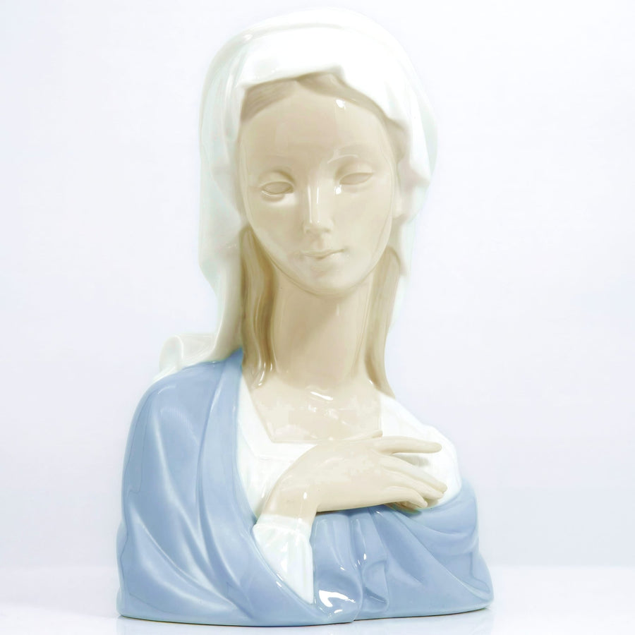 Lladró Madonna (9") Porcelain Bust | Vintage Porcelain