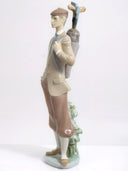 Lladro Large Golfer Porcelain Figurine | Lladro Waiting To Tee Off 5301 Fathers Day Gift for Dad Gift for Golfer Desk Decor Ralph Lauren Husband - Porcelain Figurine ClassyTea