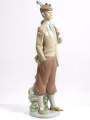 Lladro Large Golfer Porcelain Figurine | Lladro Waiting To Tee Off 5301 Fathers Day Gift for Dad Gift for Golfer Desk Decor Ralph Lauren Husband - Porcelain Figurine ClassyTea