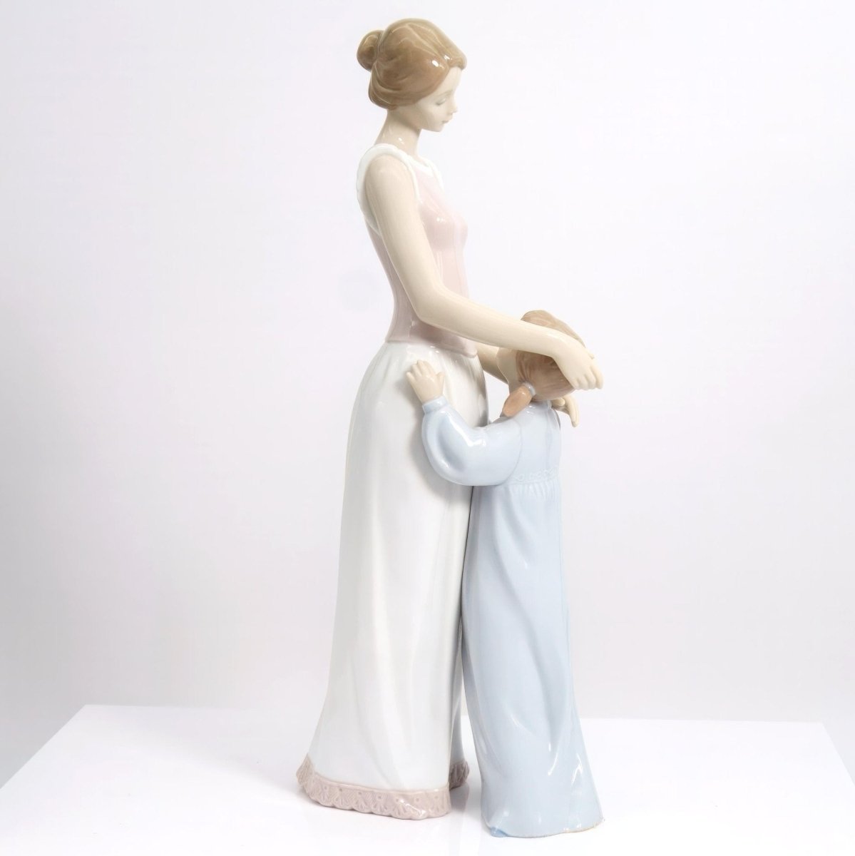 Lladro Large Lladro Porcelain Figurine of Mother & Child | Someone To Look Up 6771 | Mothers Day Gift for New Mom Gift for Baby Gift Nursery Decor - Porcelain Figurine ClassyTea