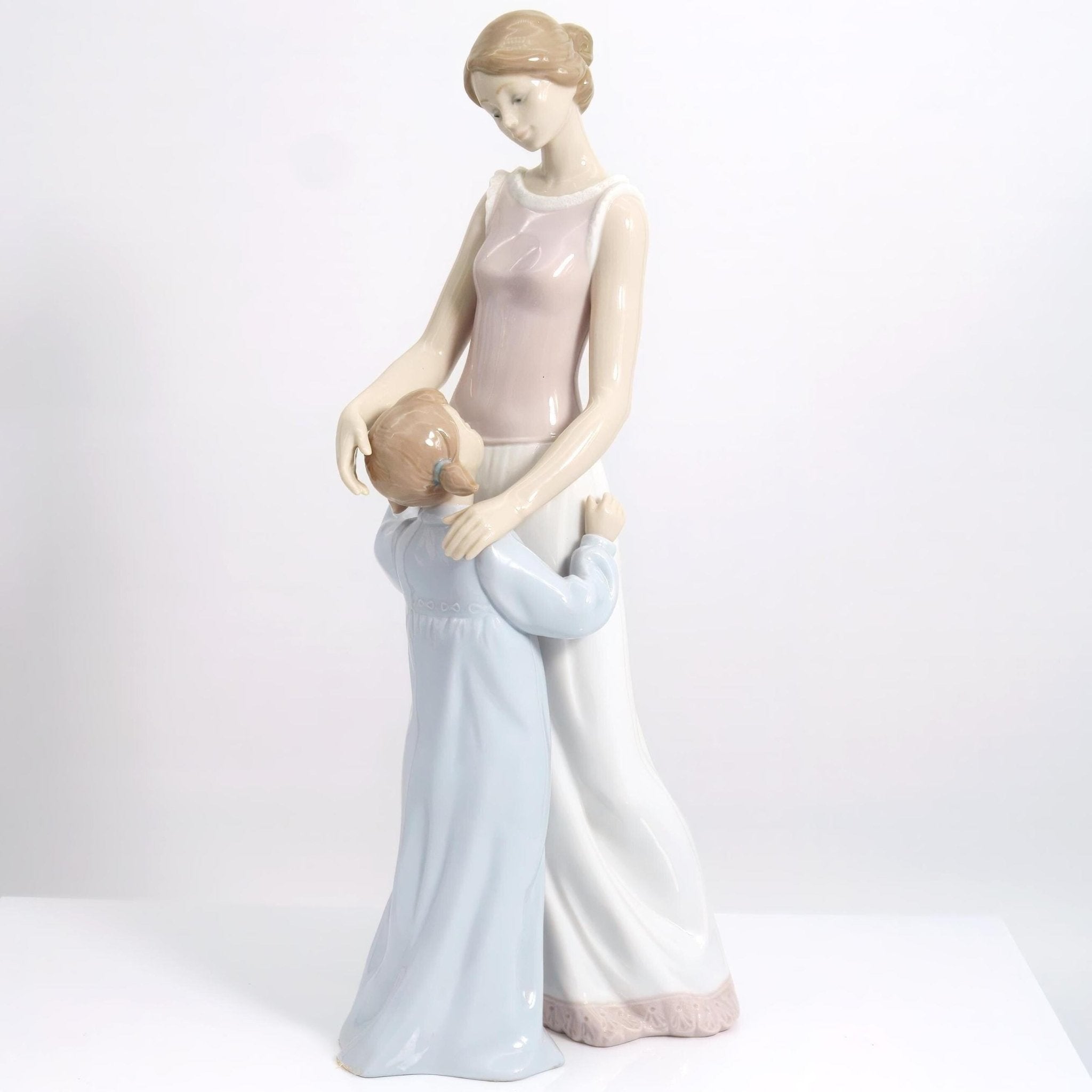 Lladro Large Lladro Porcelain Figurine of Mother & Child | Someone To Look Up 6771 | Mothers Day Gift for New Mom Gift for Baby Gift Nursery Decor - Porcelain Figurine ClassyTea