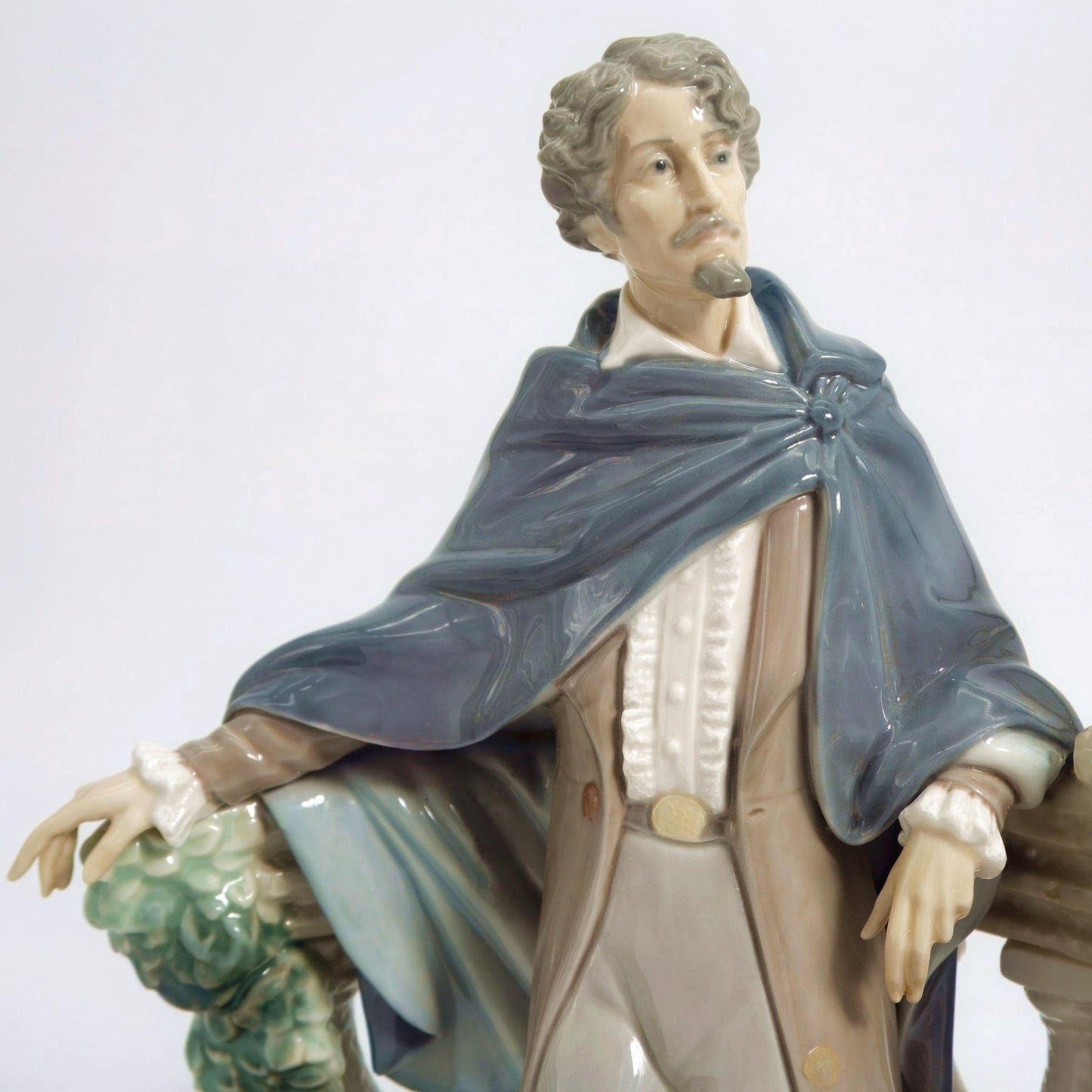 Lladro Lladro The Poet Sculpture Statue Figurine| Shakespeare Gifts Porcelain Antique | Made in Spain| Curio Cabinet | Becquer Unique Shelf Decor - Porcelain Figurine ClassyTea
