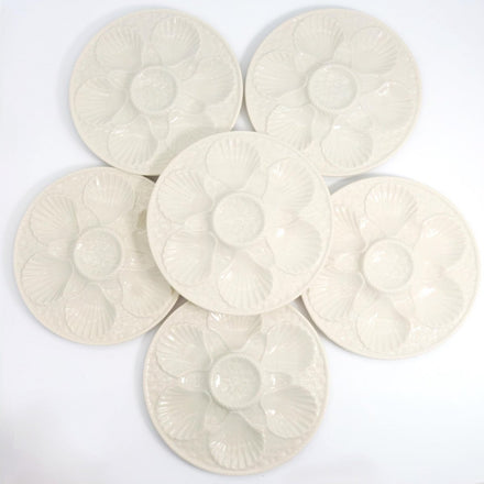 Longchamp Oyster Plate Serving Plate (9.5") | Vintage Ceramic