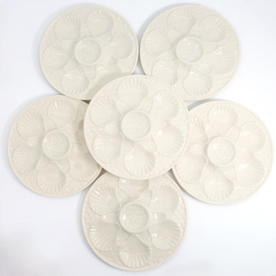 Longchamp Oyster Plate Serving Plate (9.5") | Vintage Ceramic