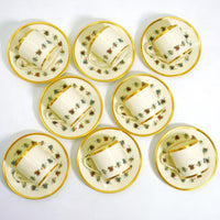 Minton "Mirabeau" Demitasse Set For 8