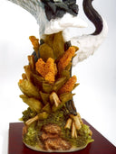 Montefiori Montefiori Whooping Cranes Statue Large Italian Bird Figurine Coastal Decor Lake House Decor Feng Shui Rustic Hunter lodge Decor Entry Way - Porcelain Sculpture ClassyTea