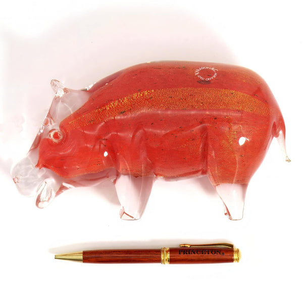Murano Venetian Murano Glass Art Boar (8") - Sculpture ClassyTea