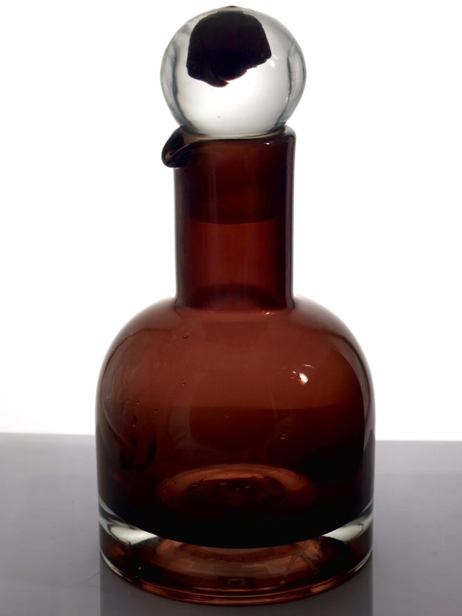 Nanny Still Cranberry Red Scandi Glass Decanter Coastal Midcentury Barware Crystal Swedish Glassware Bourbon Gift Scandinavian Whiskey Lover Gift Brunch - Glass Decanter ClassyTea