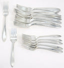 Nobility Plate Vintage Quadruple Silver Plated Flatware Set 64 Piece Nobility Reverie Silverware Set for 12 25th Anniversary Gift for Wedding Silverware - Silverplated Flatware Set ClassyTea