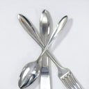 Nobility Plate Vintage Quadruple Silver Plated Flatware Set 64 Piece Nobility Reverie Silverware Set for 12 25th Anniversary Gift for Wedding Silverware - Silverplated Flatware Set ClassyTea