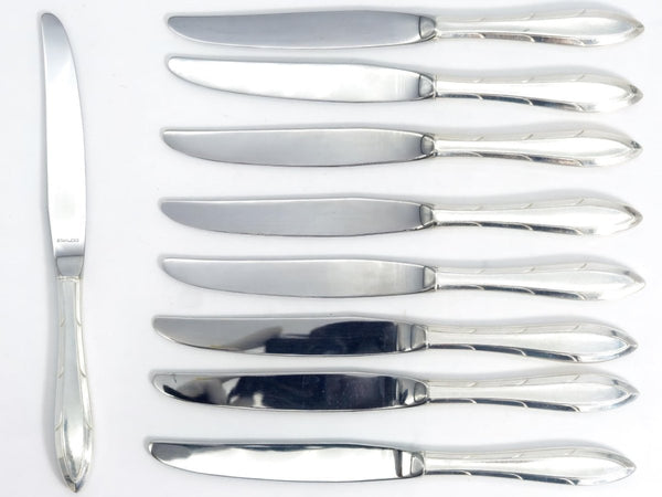 Nobility Plate Vintage Quadruple Silver Plated Flatware Set 64 Piece Nobility Reverie Silverware Set for 12 25th Anniversary Gift for Wedding Silverware - Silverplated Flatware Set ClassyTea