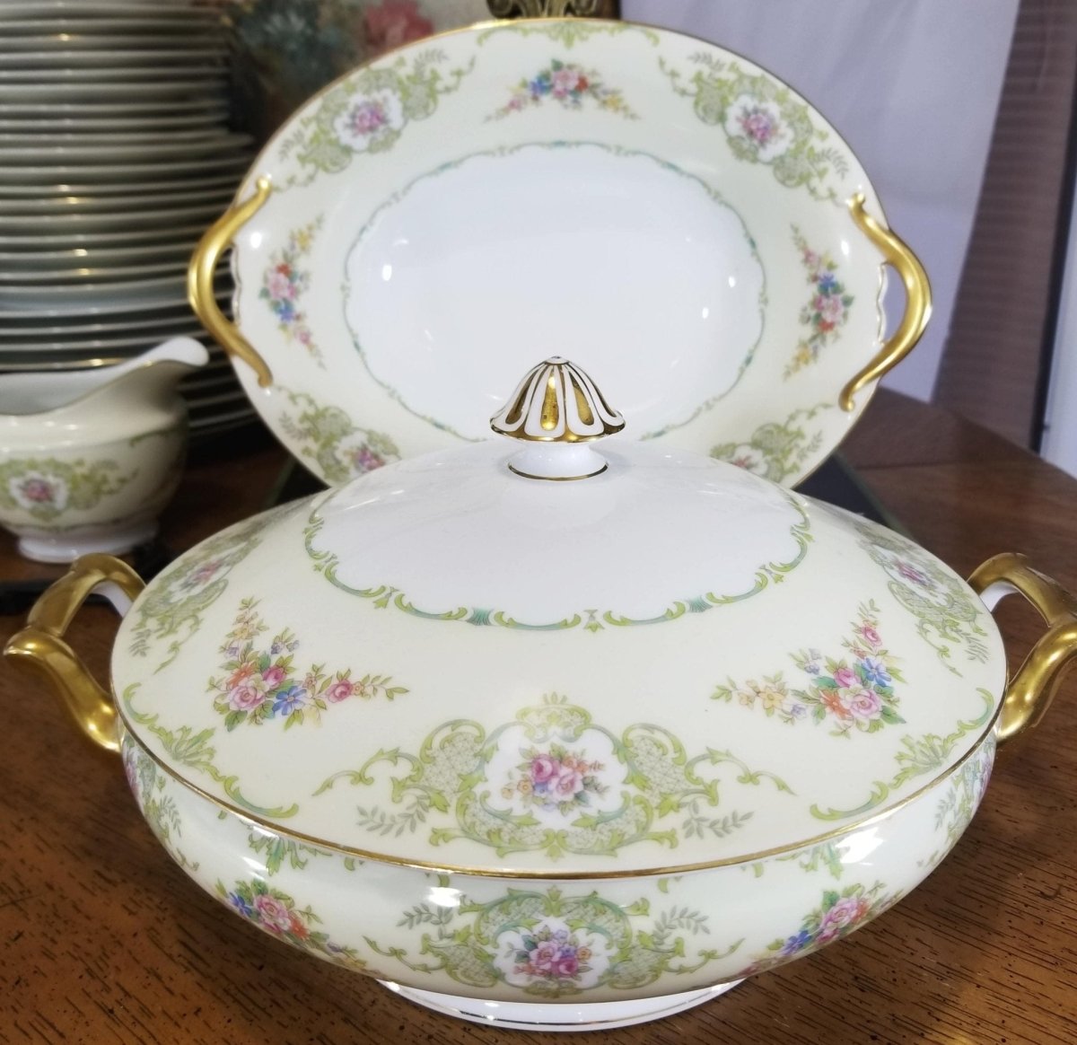 Noritake China Set For 10 Guests | Noritake Glendola (79 - piece) | Perfect for Grandmother or Daughter in Law Gift | Christmas Dinner Plates Set - China Set ClassyTea