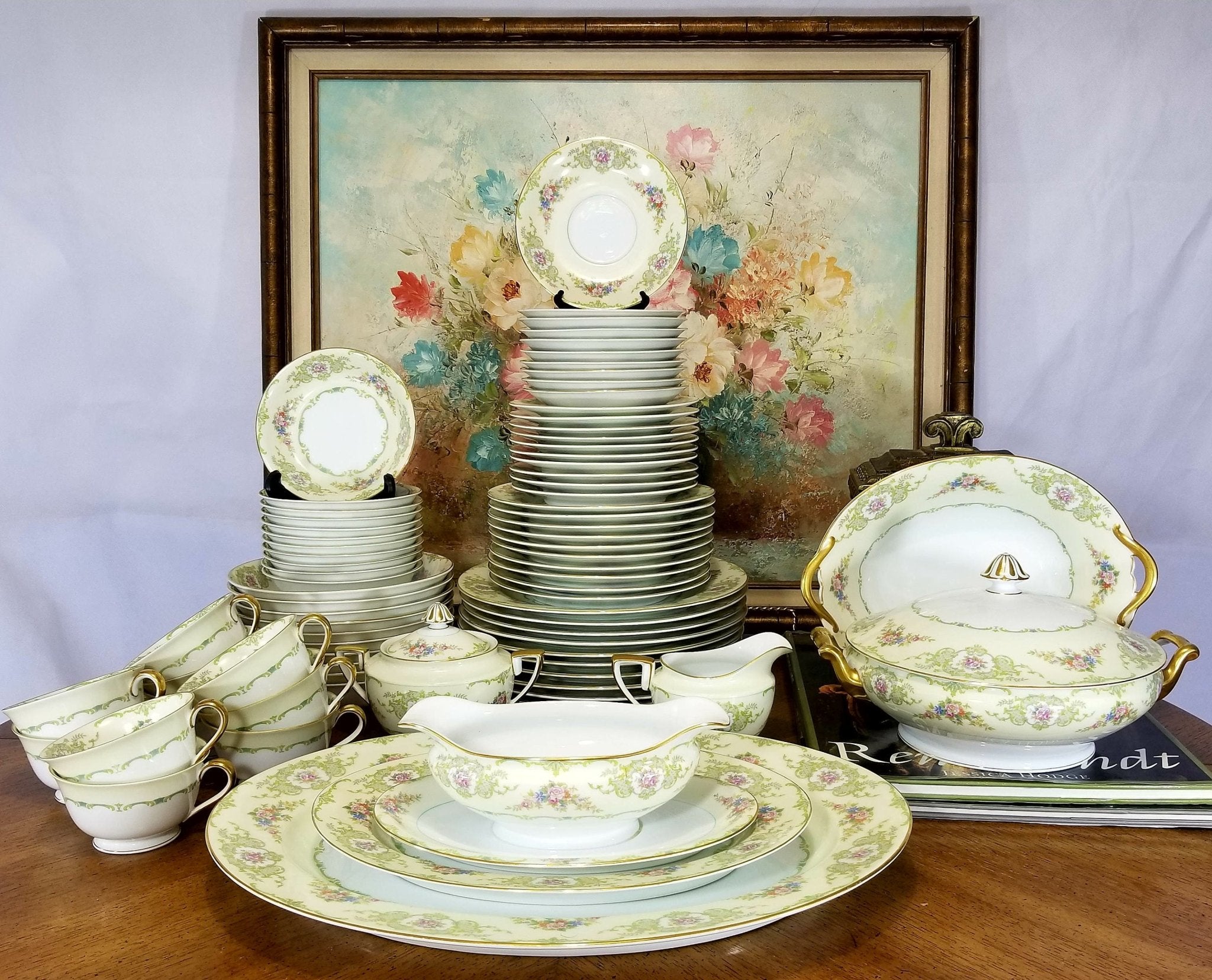Noritake China Set For 10 Guests | Noritake Glendola (79 - piece) | Perfect for Grandmother or Daughter in Law Gift | Christmas Dinner Plates Set - China Set ClassyTea