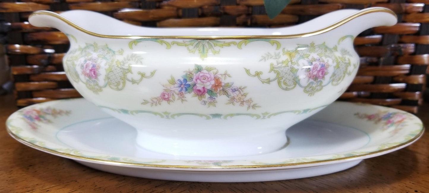 Noritake China Set For 10 Guests | Noritake Glendola (79 - piece) | Perfect for Grandmother or Daughter in Law Gift | Christmas Dinner Plates Set - China Set ClassyTea