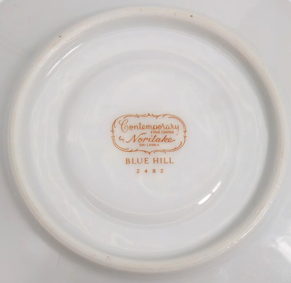 Noritake Complete Noritake Blue Hill 40 - Piece Dinnerware Set: Elegant Floral Design with Pink & Platinum Trim| China Set for 8 | Service for 8 - China Set ClassyTea