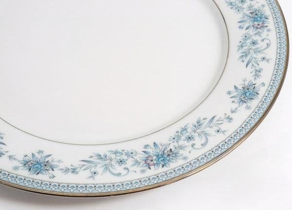 Noritake Complete Noritake Blue Hill 40 - Piece Dinnerware Set: Elegant Floral Design with Pink & Platinum Trim| China Set for 8 | Service for 8 - China Set ClassyTea
