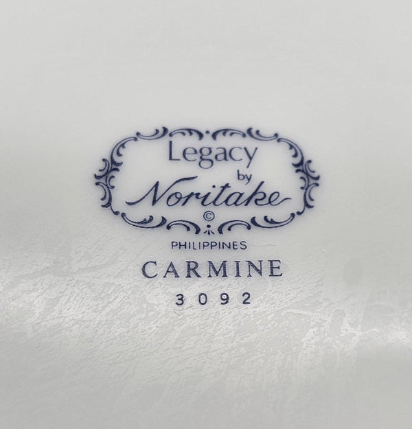 Noritake Noritake Carmine, Set of 2, Five - Piece Place Setting, Cobalt Blue Band, Floral Center, Vintage Fine China, Discontinued, Legacy, Gold Trim - China Set ClassyTea