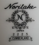 Noritake Noritake Cumberland China Set for 4, 20 Piece China Set White Flowers On White Platinum Trim Japanese Dinnerware, Vintage China 1960s - China Set ClassyTea