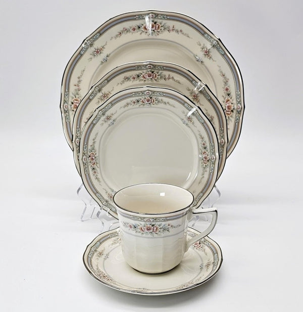 Noritake Noritake Rothschild 20 - Piece Dinnerware Set, Service for 4, Vintage Fine China, Discontinued Pattern, Wedding Gift Luxury China - China Set ClassyTea