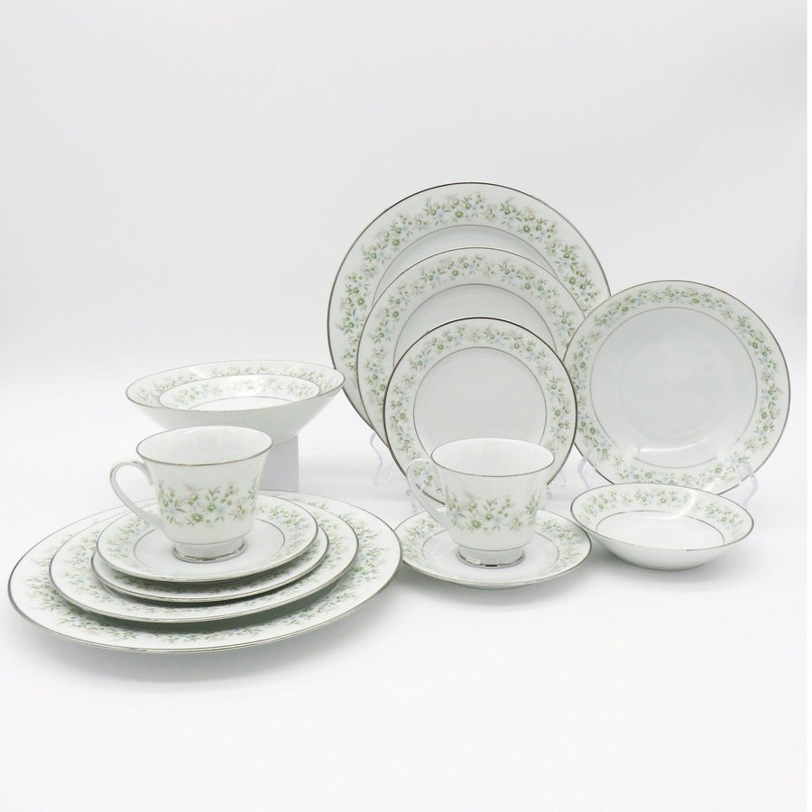 Noritake Savannah China Set for 2, 14 Pieces | Vintage Porcelain
