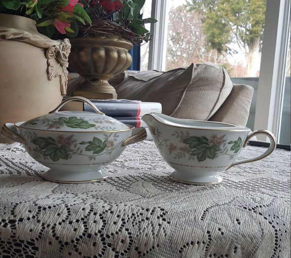 Noritake Set for 8 Noritake Daphne 53 Piece | Complete Dinnerware Set 6 Piece Setting | Hostess Set | Wedding Gift Estate Dinnerware, Thanksgiving - China Set ClassyTea