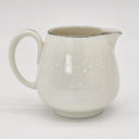 Noritake Noritake Montblanc Coffee Pot, Creamer, and Sugar Bowl with Lid Set, White Floral Motif Band, Platinum Trim, Vintage China Wedding Registry - Coffee Set ClassyTea
