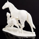 Noritake Noritake Horse Statue Figurine Unique Shelf Decor Mare and Foal Bridal Shower Nursey Mothers Day Gift for Daugther Son Nippon Toki Kaisha - Porcelain Sculpture ClassyTea