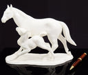 Noritake Noritake Horse Statue Figurine Unique Shelf Decor Mare and Foal Bridal Shower Nursey Mothers Day Gift for Daugther Son Nippon Toki Kaisha - Porcelain Sculpture ClassyTea