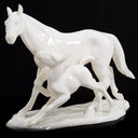 Noritake Noritake Horse Statue Figurine Unique Shelf Decor Mare and Foal Bridal Shower Nursey Mothers Day Gift for Daugther Son Nippon Toki Kaisha - Porcelain Sculpture ClassyTea