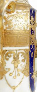 Noritake Antique Noritake Gilded Cobalt Vase Blue and Gold Vase Gold Porcelain Vase Art Nouveau Art Deco Vase Antique Japanese Vase Nippon Porcelain - Porcelain Vase ClassyTea