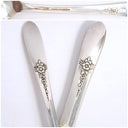 Oneida Vintage Oneida Tudor Silver Plate Flatware Set 62 Piece Complete Silver Plated Set for 8 Silverware 25th Anniversary Gift for Wife Gift Mom - Silverplated Flatware Set ClassyTea