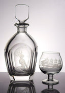 Orrefors Orrefors Sunken Sailor Mermaid Crystal Decanter (1964) | Crystal - Crystal Decanter ClassyTea