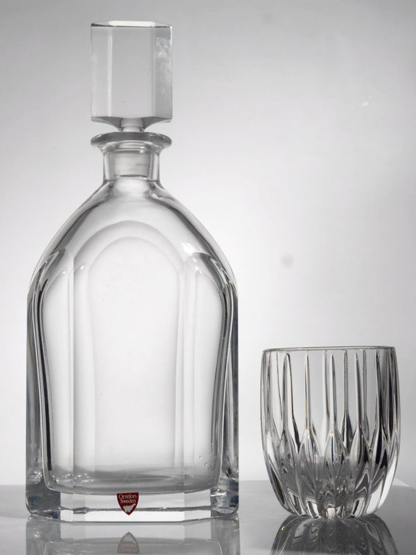 Orrefors Vintage Orrefors Palmqvist Crystal Decanter Coastal Midcentury Barware Crystal Swedish Glassware Bourbon Gift Scandi Whiskey Lover Gift - Crystal Decanter ClassyTea