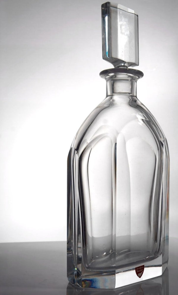 Orrefors Vintage Orrefors Palmqvist Crystal Decanter Coastal Midcentury Barware Crystal Swedish Glassware Bourbon Gift Scandi Whiskey Lover Gift - Crystal Decanter ClassyTea