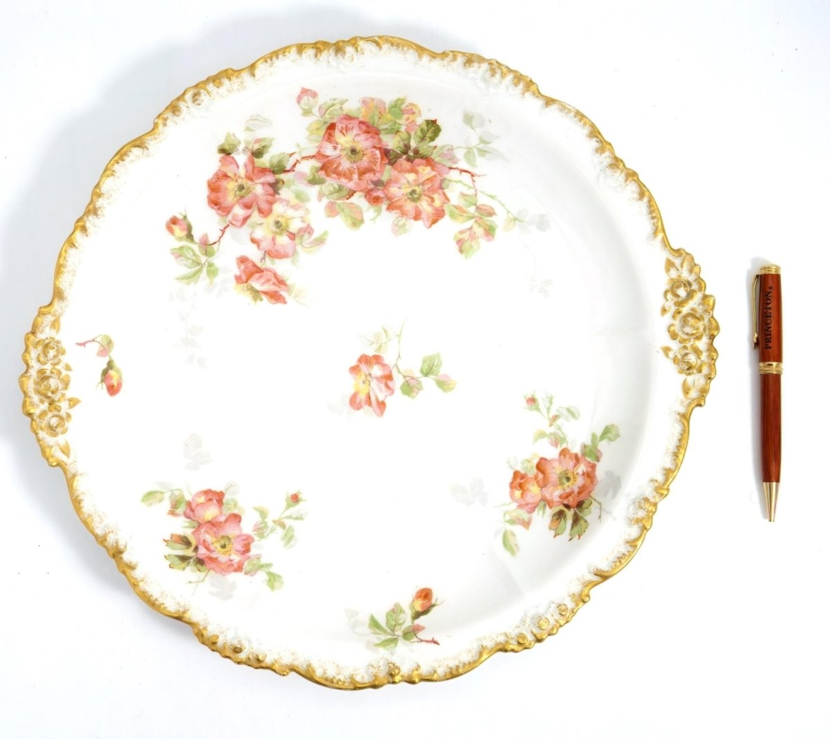 Pouyat Limoges Antique Pouyat Limoges Antique Cake Platter (1840s) - Dessert/Cake Platter ClassyTea