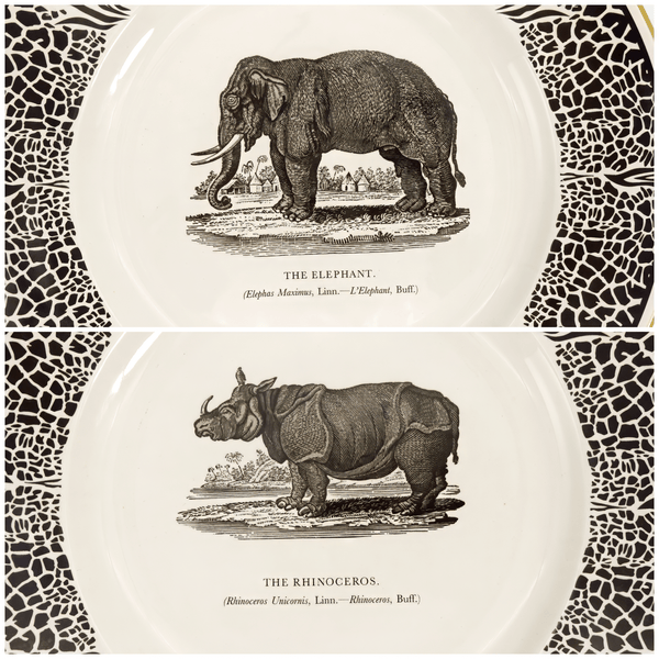Prinknash Abbey Prinknash Abbey "Bewick's Beastes" Charger Set For 6 - Plates ClassyTea
