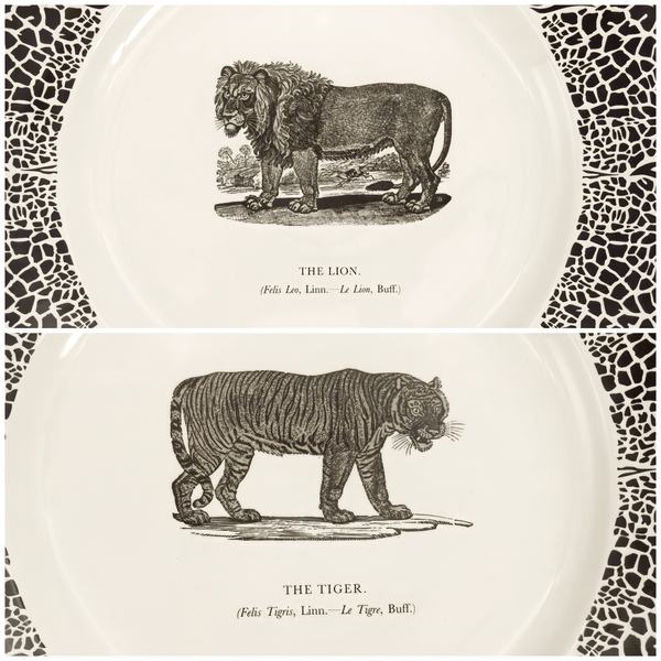 Prinknash Abbey Prinknash Abbey "Bewick's Beastes" Charger Set For 6 - Plates ClassyTea