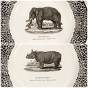 Prinknash Abbey Prinknash Abbey "Bewick's Beastes" Charger Set For 6 - Plates ClassyTea