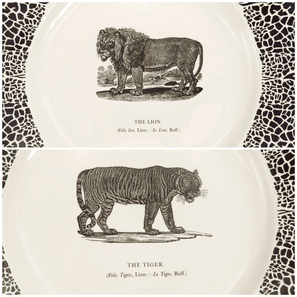 Prinknash Abbey Prinknash Abbey "Bewick's Beastes" Charger Set For 6 - Plates ClassyTea