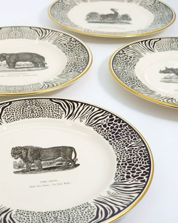 Prinknash Abbey Prinknash Abbey "Bewick's Beastes" Charger Set For 6 - Plates ClassyTea