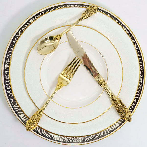 Prinknash Abbey Prinknash Abbey "Bewick's Beastes" Charger Set For 6 - Plates ClassyTea