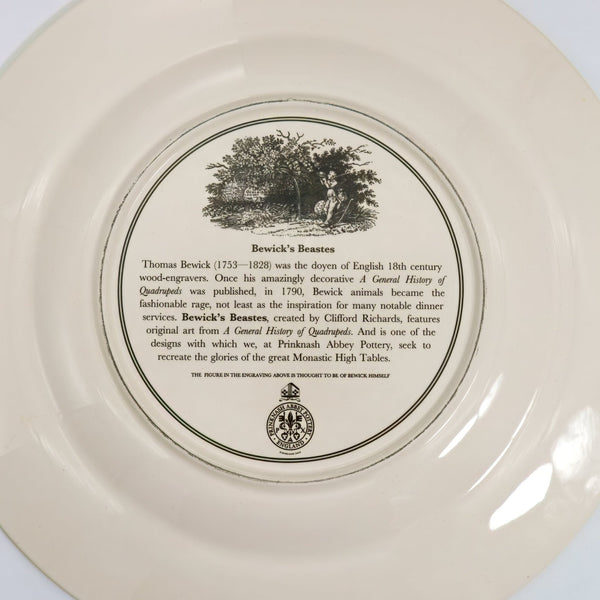 Prinknash Abbey Prinknash Abbey "Bewick's Beastes" Charger Set For 6 - Plates ClassyTea