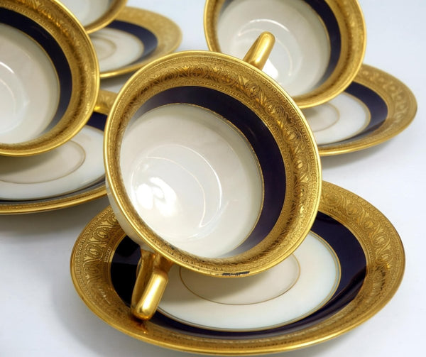 Rosenthal Rosenthal Cobalt & Gold Soup Bowl (1925 - 1939) (Set for 6) | Porcelain - Soup Bowl ClassyTea