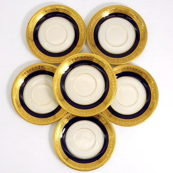 Rosenthal Rosenthal Cobalt & Gold Soup Bowl (1925 - 1939) (Set for 6) | Porcelain - Soup Bowl ClassyTea