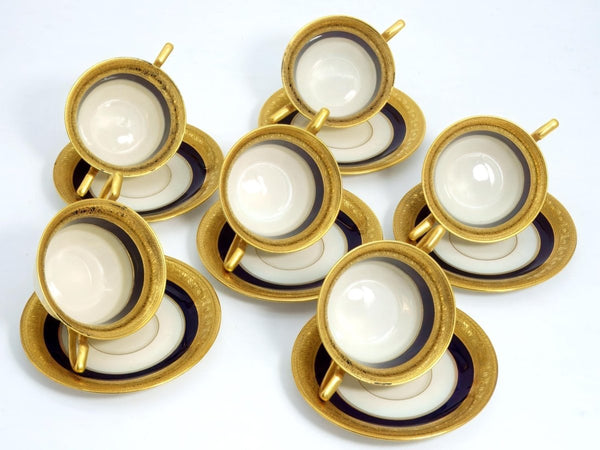Rosenthal Rosenthal Cobalt & Gold Soup Bowl (1925 - 1939) (Set for 6) | Porcelain - Soup Bowl ClassyTea